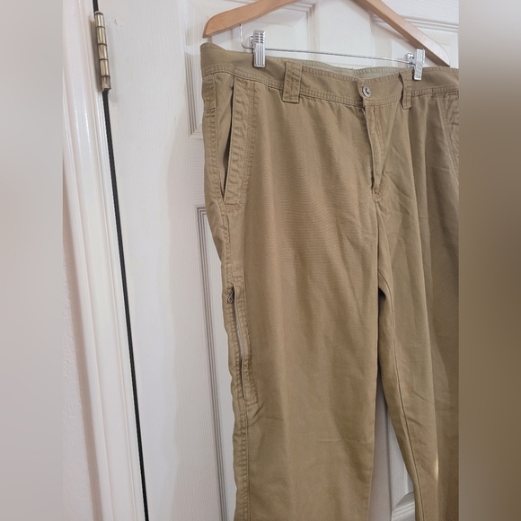 Columbia Omni Shield Advance Repellency Mens Beige Hiking Pants 38 X 30 Cargo - Picture 3 of 4